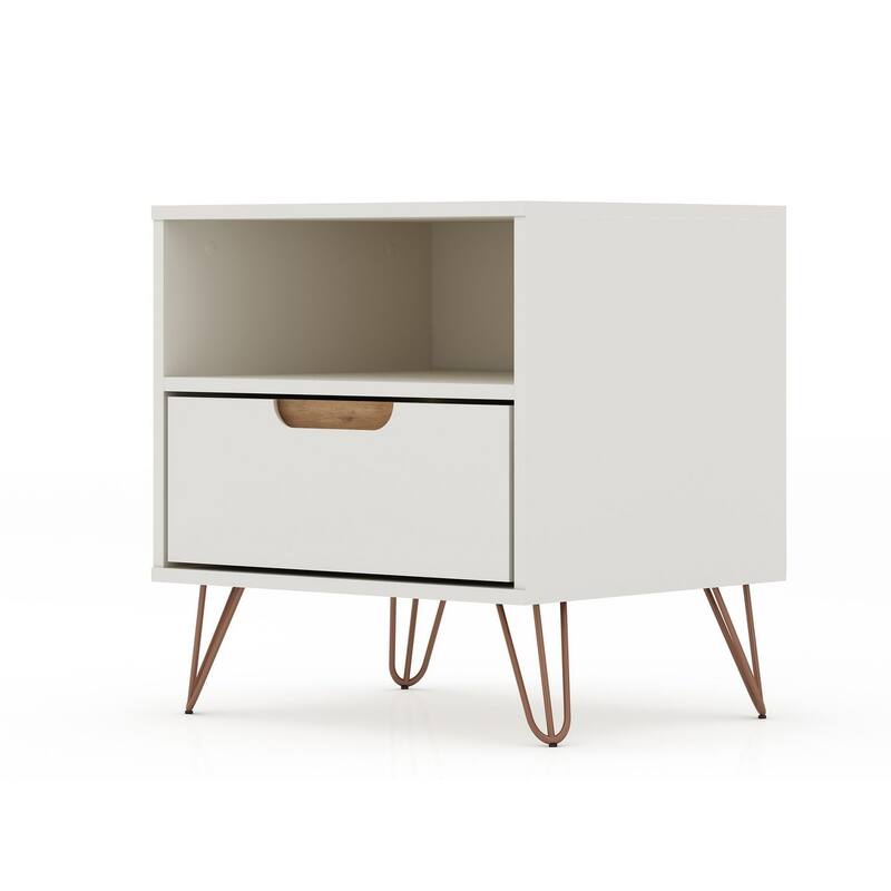 Carson Carrington Bandene Mid-century Modern 1-drawer Wood Nightstand