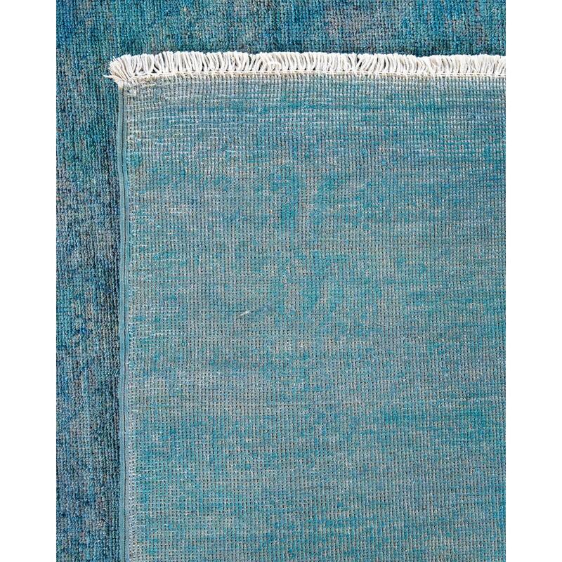 Vibrance, One-of-a-Kind Hand-Knotted Area Rug - Blue, 8' 0" x 10' 3" - 8' 0" x 10' 3"