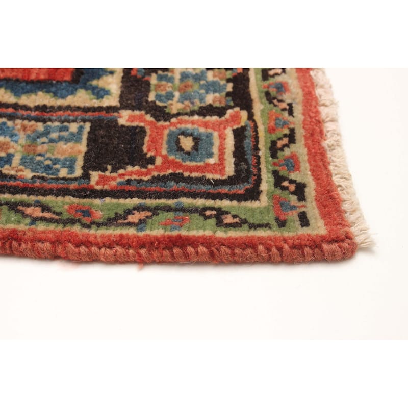 ECARPETGALLERY Hand-knotted Anadol Red Wool Rug - 3' 7" x 10' 2"