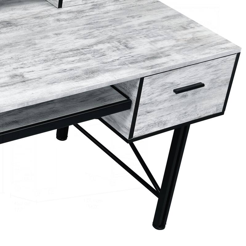 Versatile Computer Desk with Multiple Storage Options