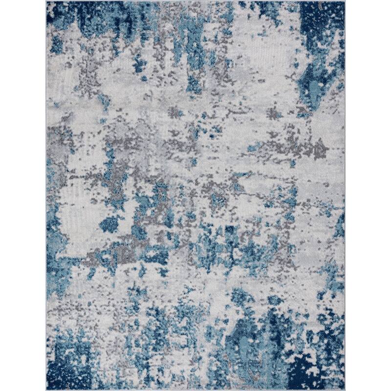 Gematria Industrial Abstract Indoor Area Rug