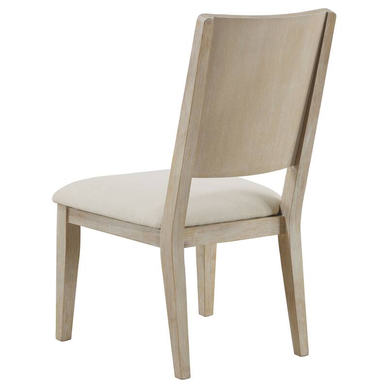Trofello White Washed 5-piece Round Dining Table Set
