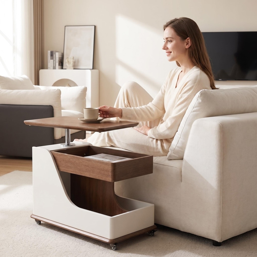 Coffee Table with an Adjustable Height