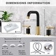 preview thumbnail 19 of 23, WOWOW 8-inch Dual Handle Widespread Bathroom Faucet