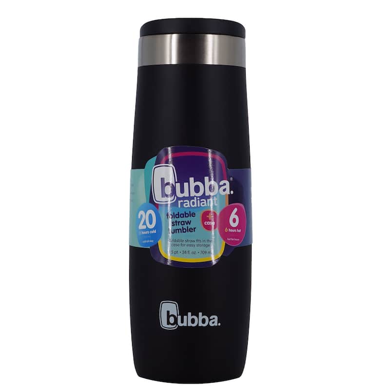 Bubba 24 oz. Radiant Insulated Stainless Steel Tumbler w/ Straw Holder - 24 oz