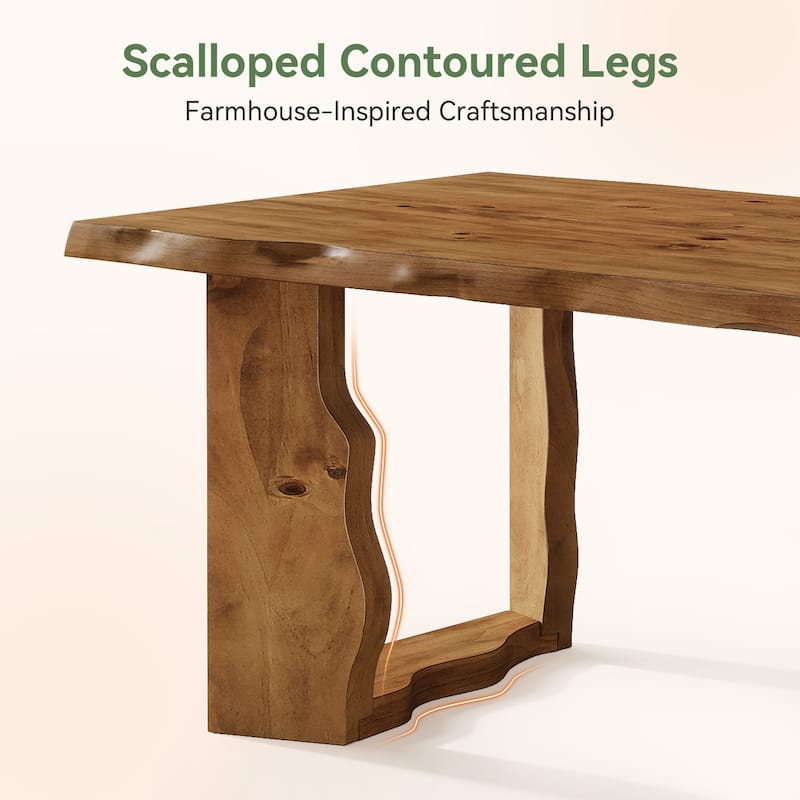 Rustic Kitchen Table For 4-6 Person