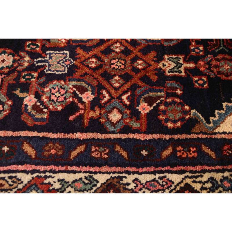 ECARPETGALLERY Hand-knotted Anadol Dark Navy Wool Rug - 4'2 x 6'7