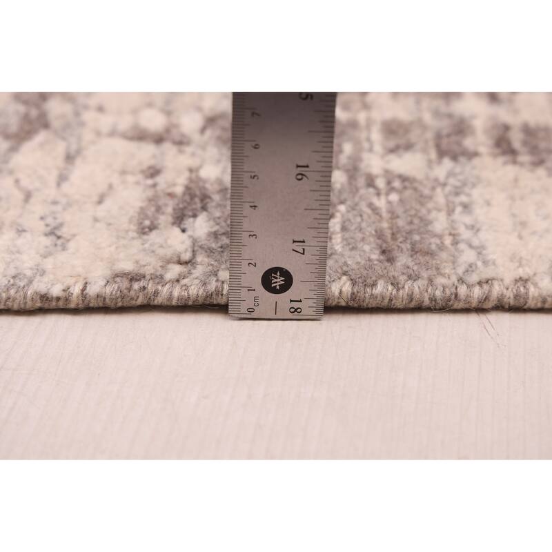 ECARPETGALLERY Hand Loomed Elysian Grey Rug - 7'10 x 9'10