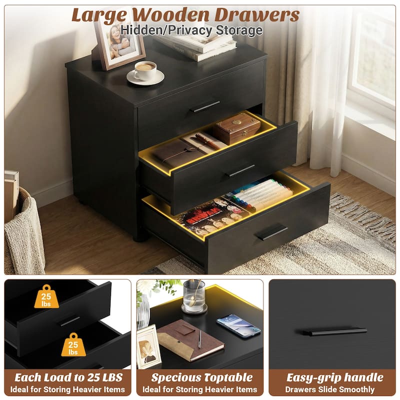 1/ 2 Pack Dressers with 6 Storage Drawers, Closet Organizers for Bedroom and Walk-in Closet
