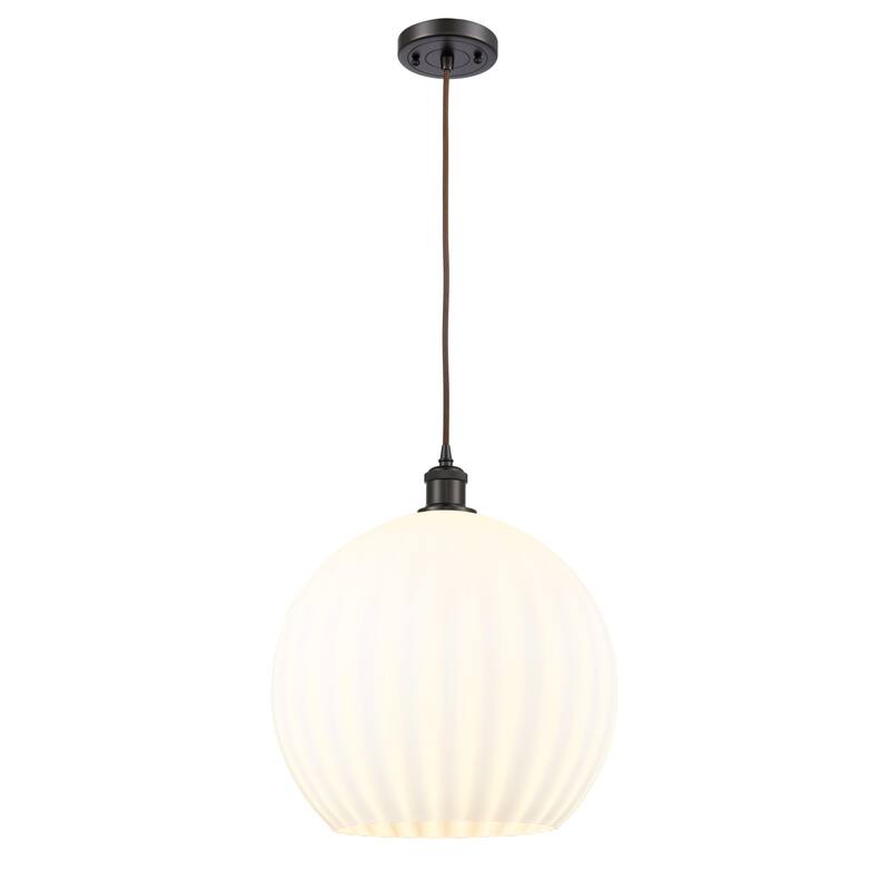 Innovations Lighting 516-1P-17-14 White Venetian Pendant White
