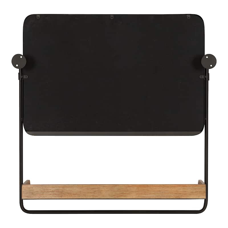 Kate and Laurel Rheeves Mirror with Shelf - 27x7x26