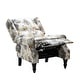 preview thumbnail 10 of 100, Olympus Upholstered Classic Manual Wingback Recliner with Spindle Legs by HULALA HOME
