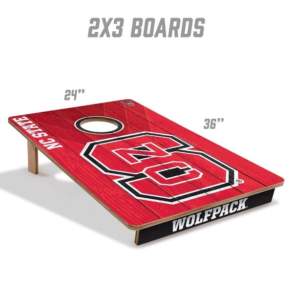 NC State Wolfpack NCAA Tailgate Cornhole Board Set