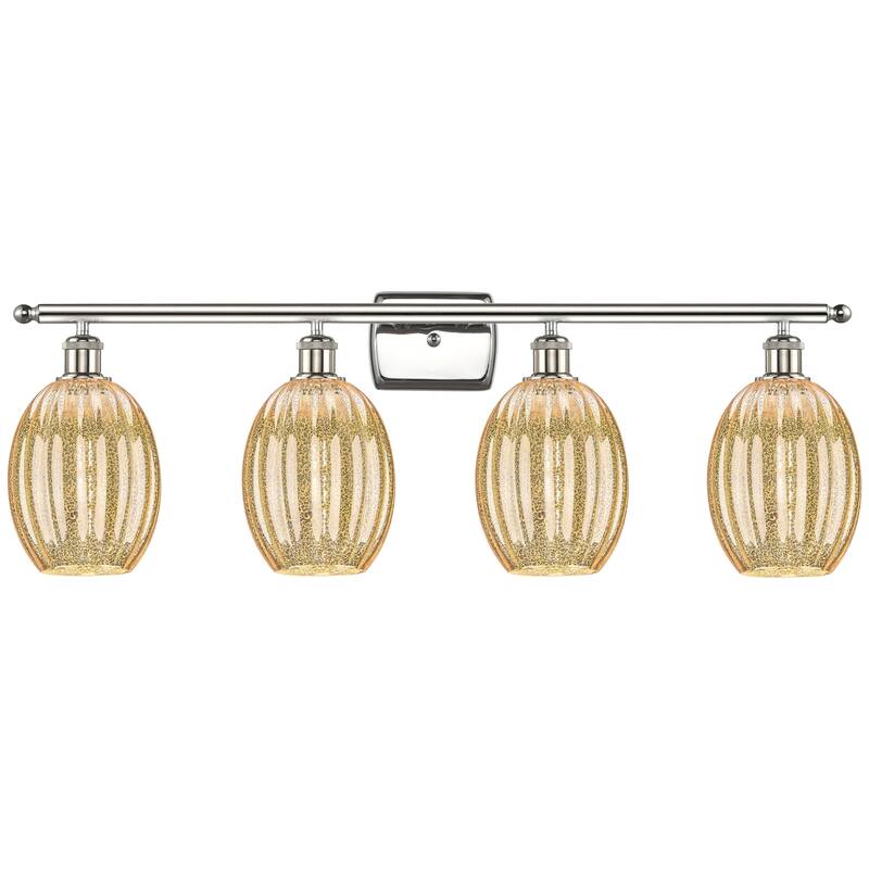 Innovations Lighting 516-4W-12-37 Preston Vanity Preston 4 Light 37" - Polished Nickel / Mercury