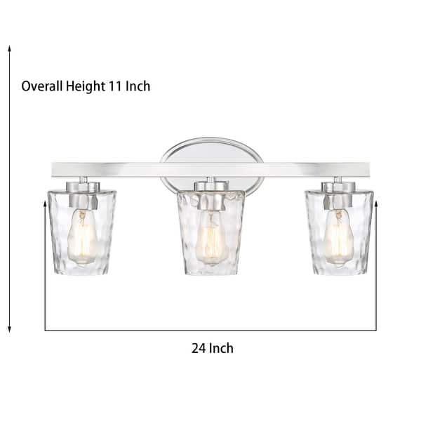 dimension image slide 7 of 9, Acroma Modern Bathroom Vanity Light Art Glass Wall Sconce