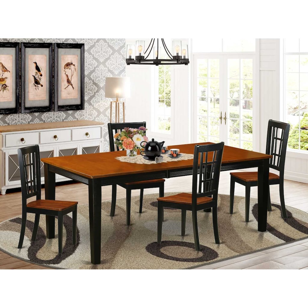 Dining Table Set - Wood Table with Chairs - Kitchen Table for Small Spaces