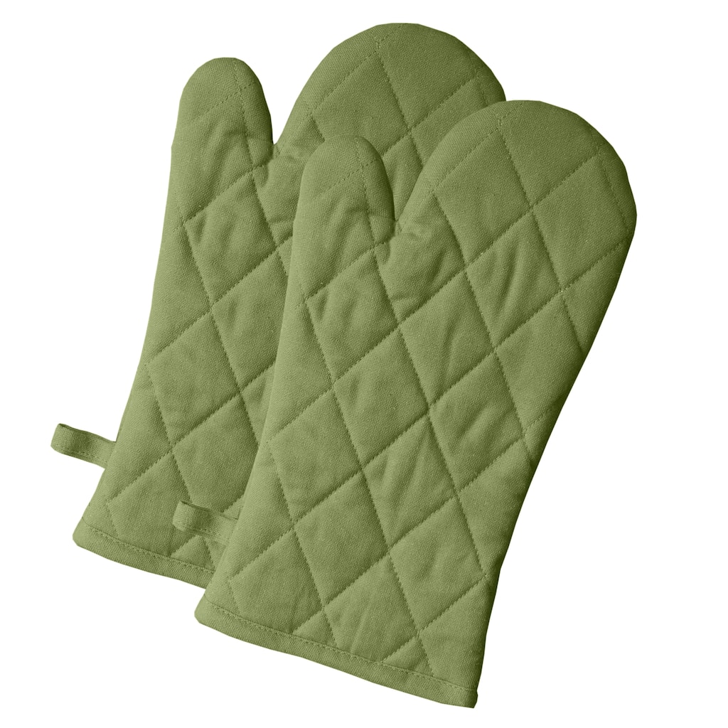 Fabstyles Solo Waffle Cotton Oven Mitt Set of 2
