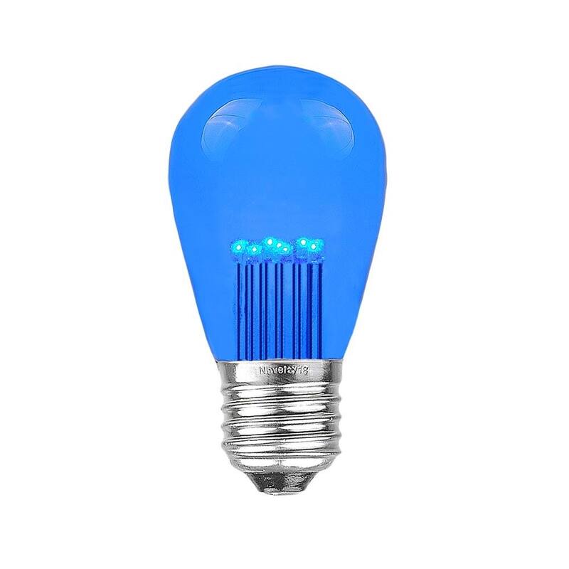 LED S14 Outdoor Patio Edison Replacement Bulbs, Warm White, E26 Base - Small