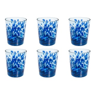 Abode Homewares Vetro Acrylic Drinking Glass - Blue - Set of 6