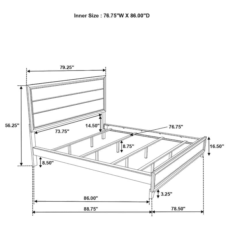 Watson Transitional Wood Panel Bed