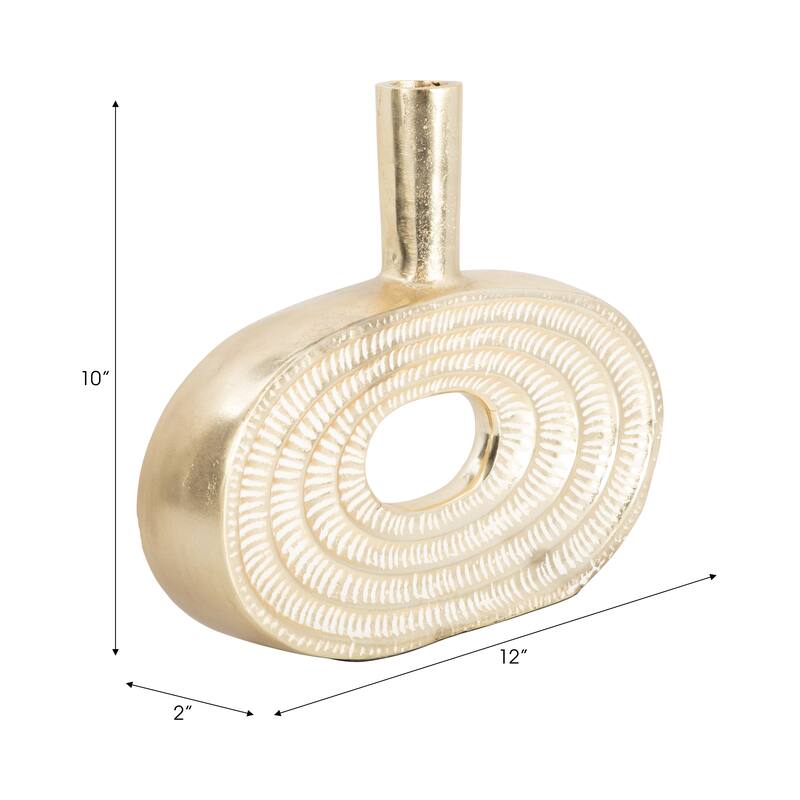 Sagebrook Home Aluminum Vase - Elevate Your Decor With Elegance & Style