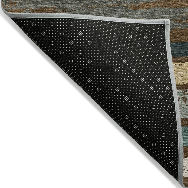 Machine Washable Indoor/ Outdoor Chantille Stripe Rug