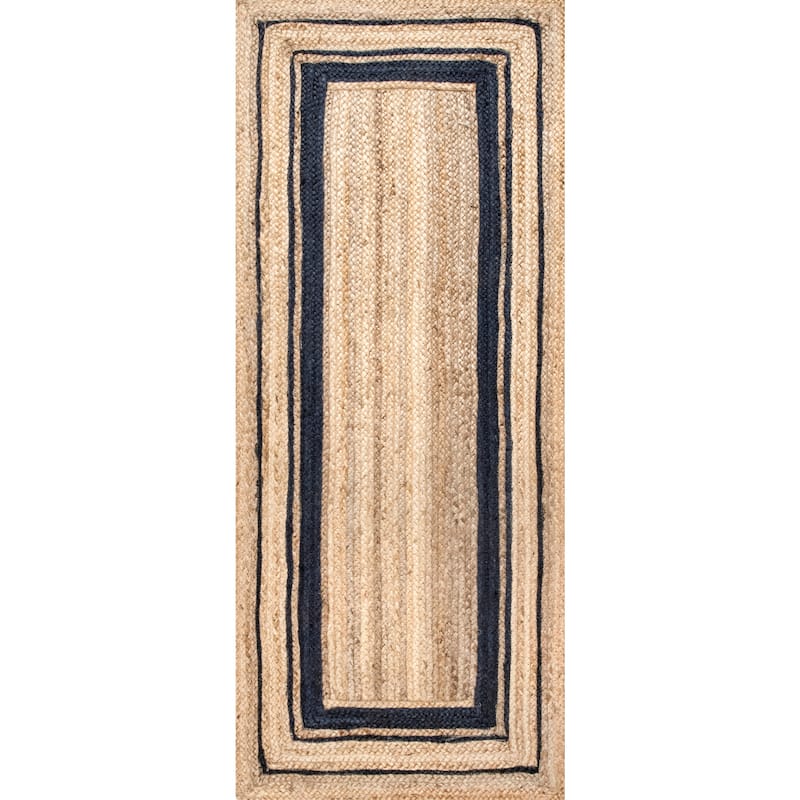 Nuloom Rikki Coastal Braided Jute Area Rug