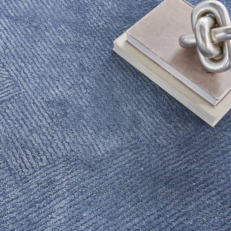 Michael Amini Abstract Linear Shimmer Area Rug