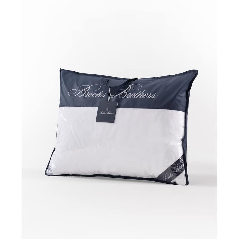 Brooks Brothers Goose Down / Feather Pillow - White