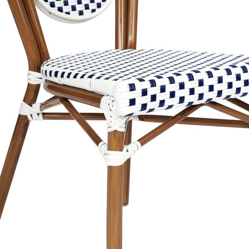 Stacking Bistro Chairs with Metal Frames