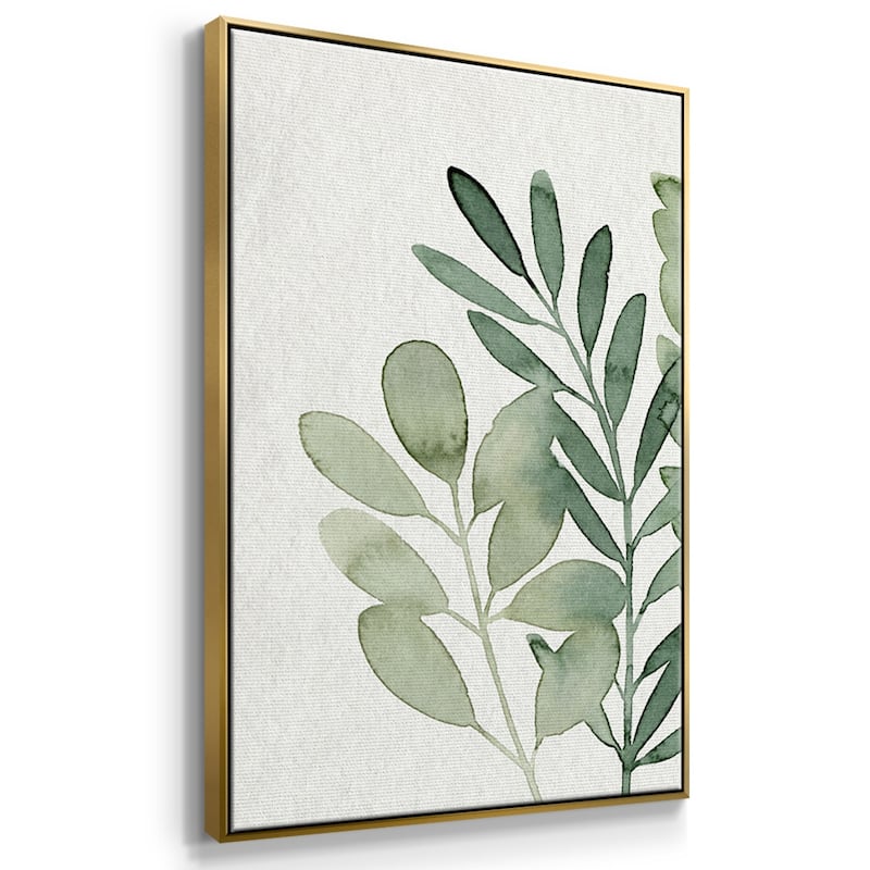 Foraged Greens I - Multi Piece Framed Canvas