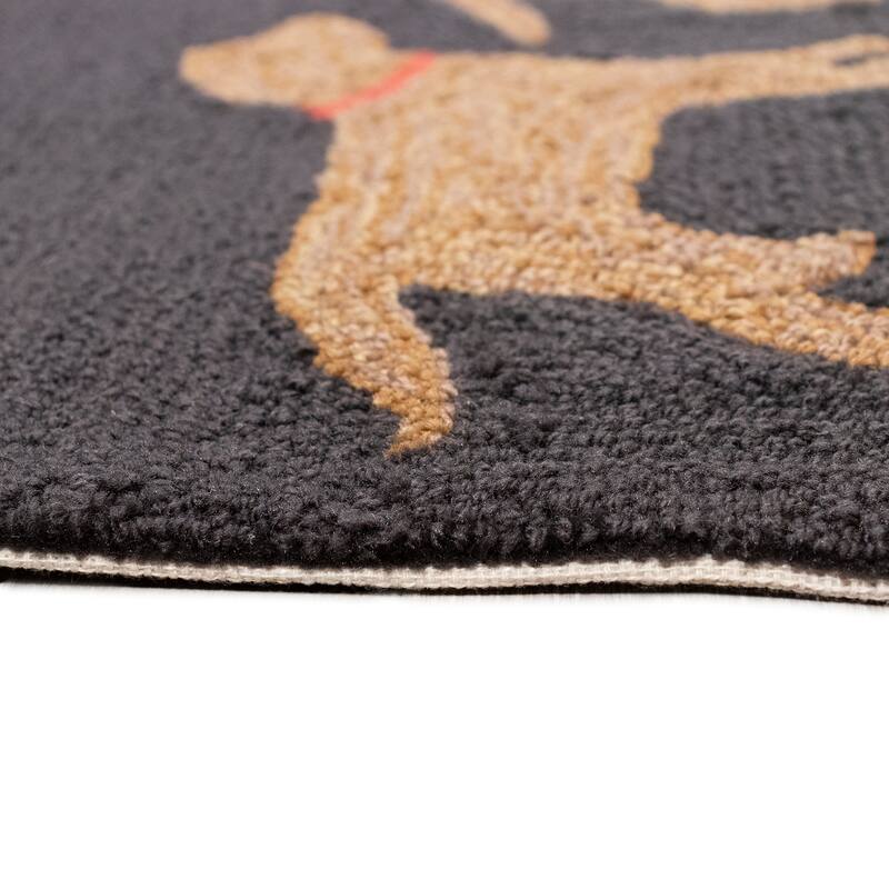 Liora Manne Frontporch Yellow Labs Indoor/Outdoor Rug