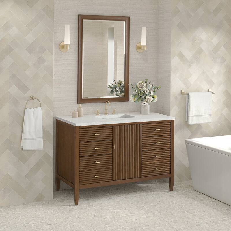 James Martin Vanities 485-V48-3LDL Myrrin 48" Single Basin Wood Vanity