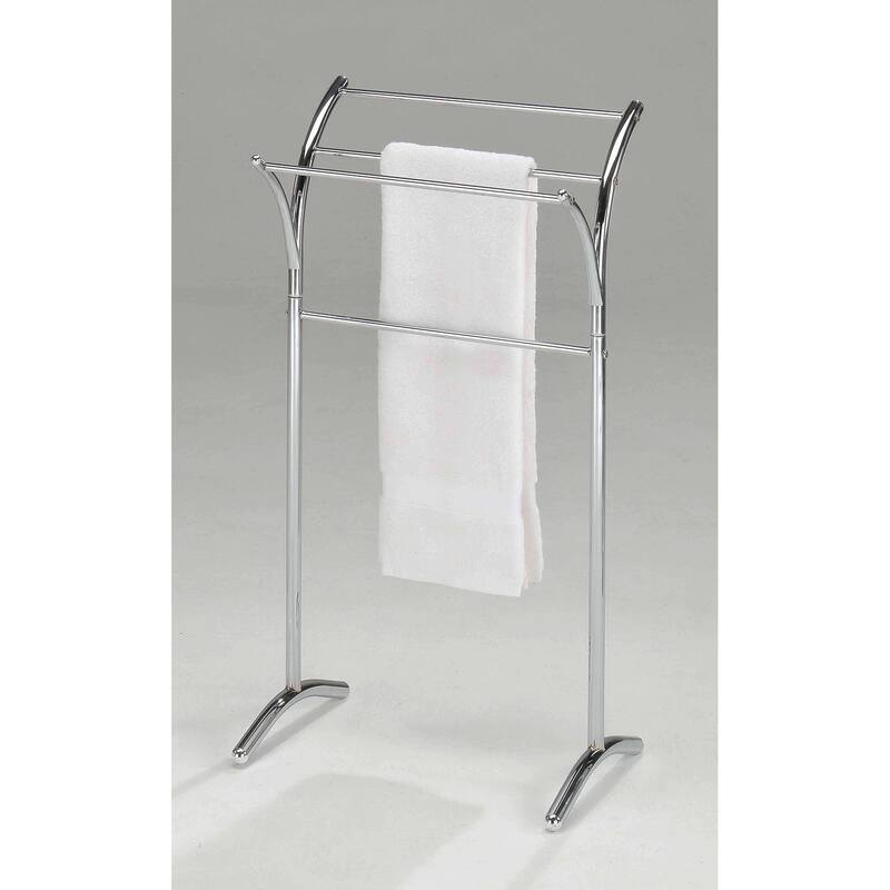 3 Tier Metal Freestanding Bathroom Towel Rack Stand Organizer, Chrome