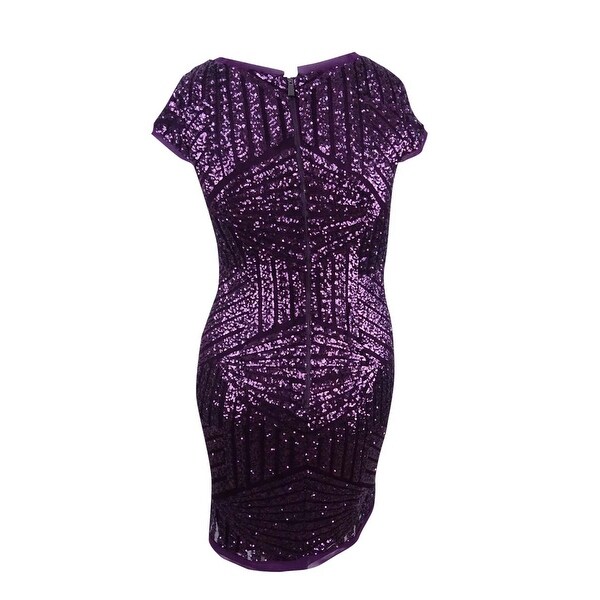 vince camuto sequin cap sleeve sheath dress