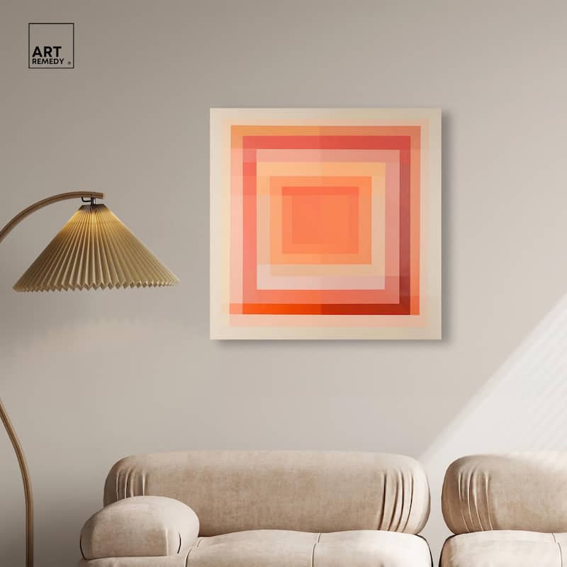 Minimal Color Blocks III Canvas by Art Remedy, Gallery Wrapped