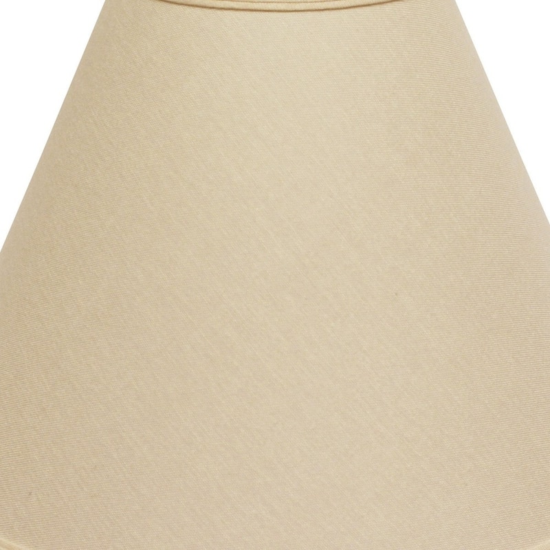 HomeRoots Beige Linen Cone Lamp Shade - 17