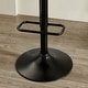 preview thumbnail 10 of 17, Roundhill Furniture Nuvia Contemporary Adjustable Barstool with Upholstered Swivel Seats, Set of 2