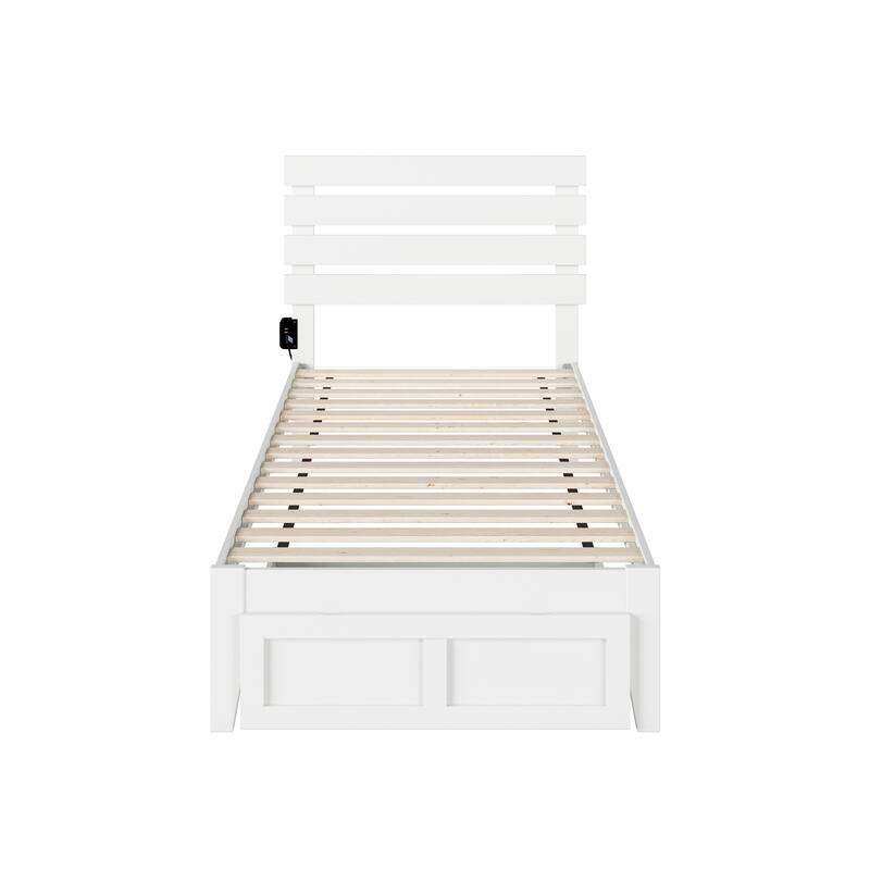 Oxford Platform Bed with Foot Drawer