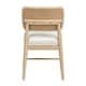 preview thumbnail 12 of 18, Christopher Knight Home - Dining Chair Wood and Rattan with Upholstered Seat, Armless Design, Breathable Cane Back