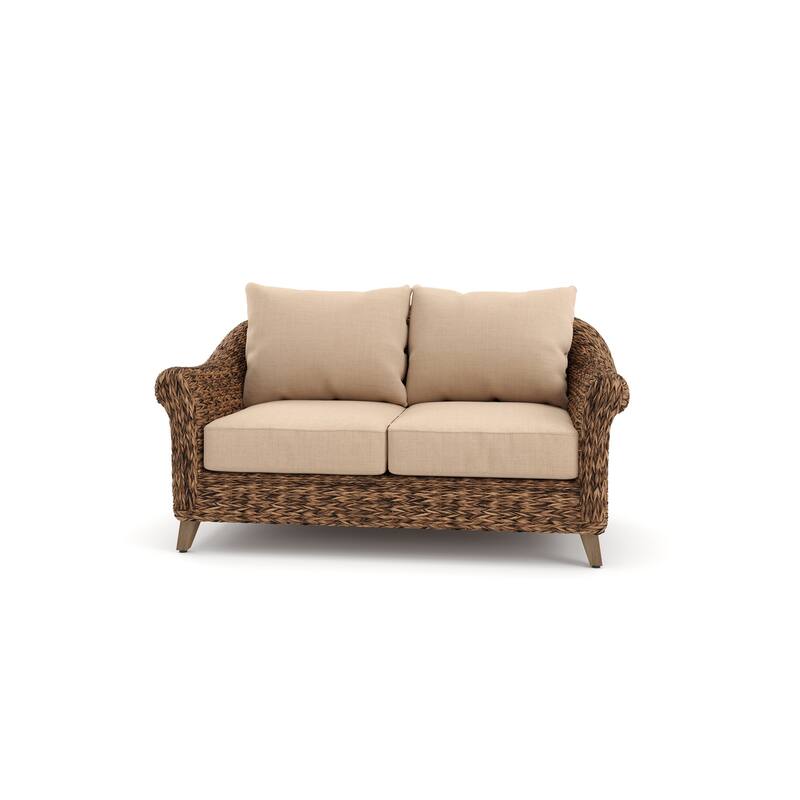 Cayman Sunbrella Loveseat, Heritage Brown