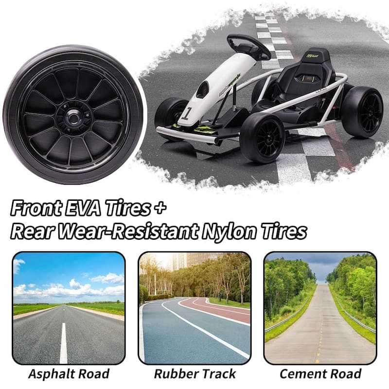 24V Kids Ride on Go Kart with Powerful Motors