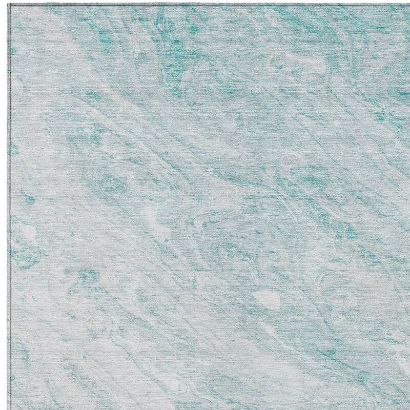 HomeRoots Abstract Transitional Rectangle Outdoor Rug