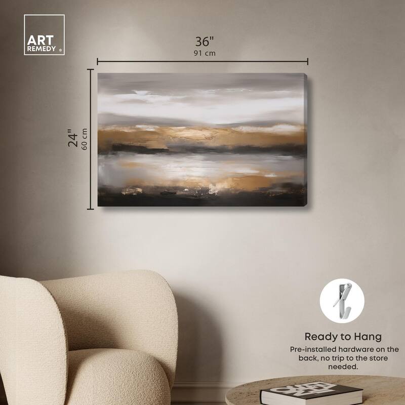 Dust and Gold Canvas by Art Remedy, Gallery Wrapped