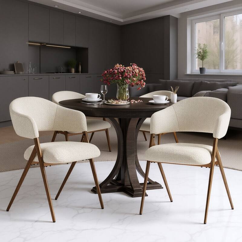 RENEWLINE Reclining Dining Chairs with 135° Tilt(Set of 2/4/6),18.9" Wide Ergonomic Seat for Home Office Cafe - Set of 2 - Beige