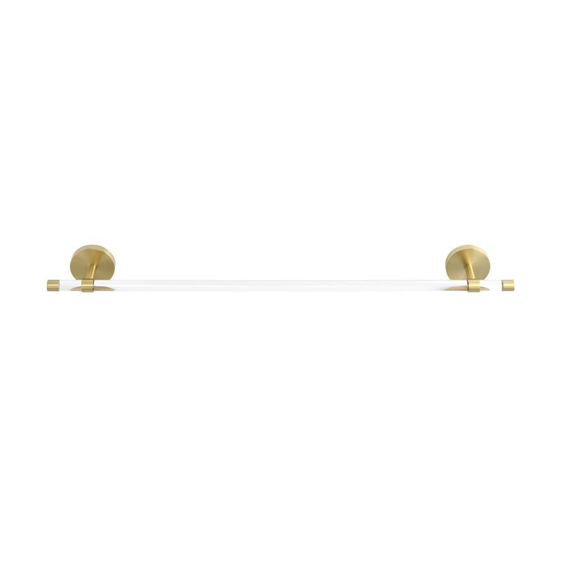 Swiss Madison SM-ATB10 Verre 24-1/2" Towel Bar - Brushed Gold