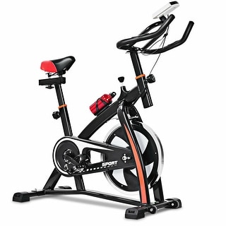 Costway Exercise Bicycle Indoor Bike Cycling Cardio Adjustable Gym - See Details