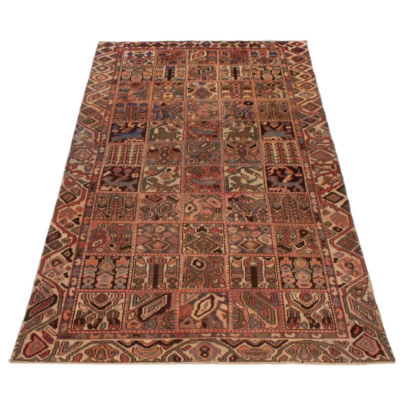 ECARPETGALLERY Hand-knotted Kayseri Vintage Copper Wool Rug - 4'7 x 9'0