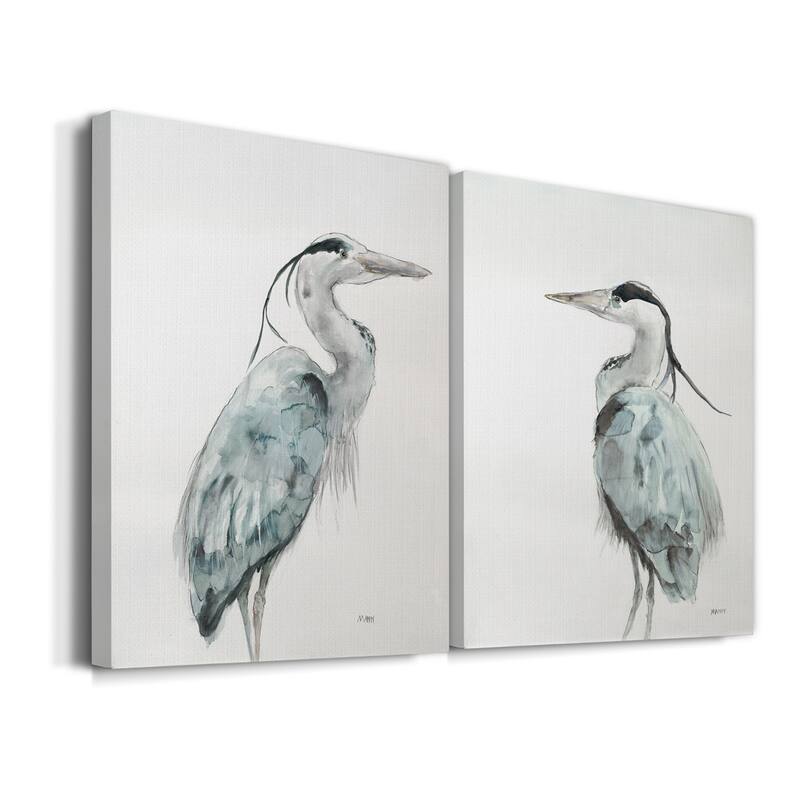 BLUE HERON I- Premium Gallery Wrapped Canvas