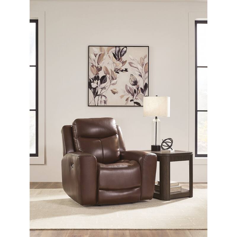 Signature Design by Ashley Mighty Moves Brown Power Recliner